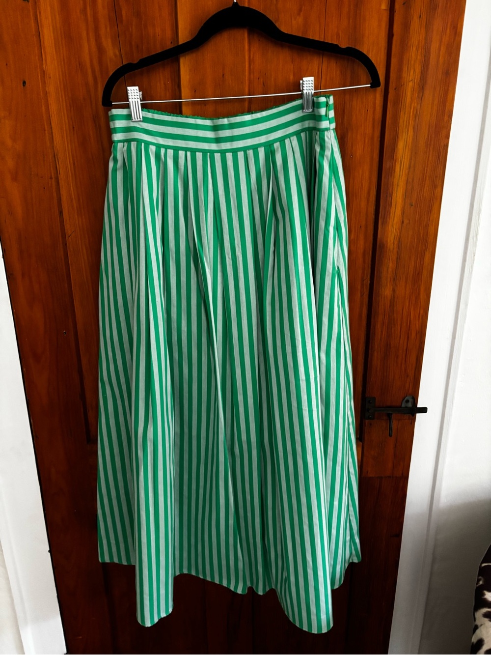 entro Green and White Striped women’s  Dress Set - Picture 2 of 6